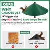 24-inch Large Outdoor Squirrel Baffles for Bird Feeders Pole, Two