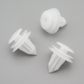 VVO Fasteners- White Plastic Interior Side Trim Clips for Toyota Yaris, RAV4, Auris, (Pack of 10)