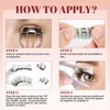 Higu clace Magnetic Eyelashes, Magnetic Eyelashes Without Eyeliner, Magnetic Eyelashes