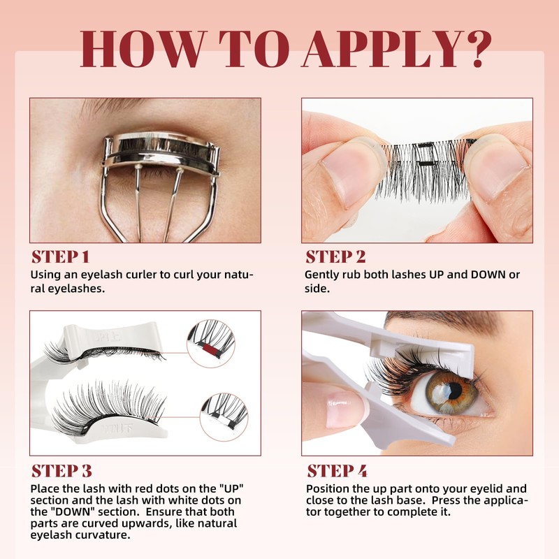 Higu clace Magnetic Eyelashes, Magnetic Eyelashes Without Eyeliner, Magnetic Eyelashes