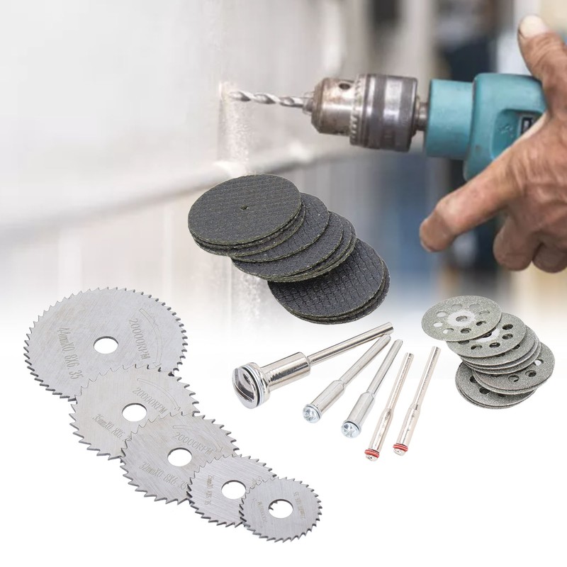 30Pcs Cutting Wheel Discs High Speed Steel Saw Blades with