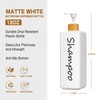 GMISUN Shampoo and Conditioner Dispenser, Refillable White Shampoo and Conditioner