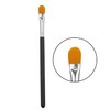 Extra flat round brush made of synthetic hair with a