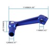GOOFIT Blue 2" Folding Gear Shifter Lever Replacement for MX6