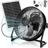 Hortsun 1 Set 16" 15600mah Solar Powered Floor Fan for