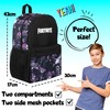 Fortnite School Backpack for Boys Black Large A4 Multicompartment Rucksack