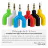 Mercader Digital 3 Pz Divisor Splitter Audio 3.5mm Doble Auxiliar