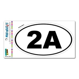 GRAPHICS & MORE 2nd Amendment 2A - Euro Oval Automotive Car Refrigerator Locker Vinyl Magnet