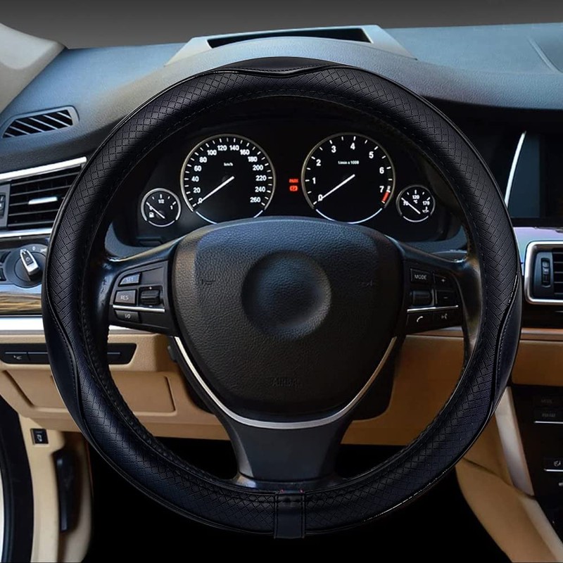 Car Steering Wheel Cover, Anti-Slip, Safety, Soft, Breathable, Heavy Duty,
