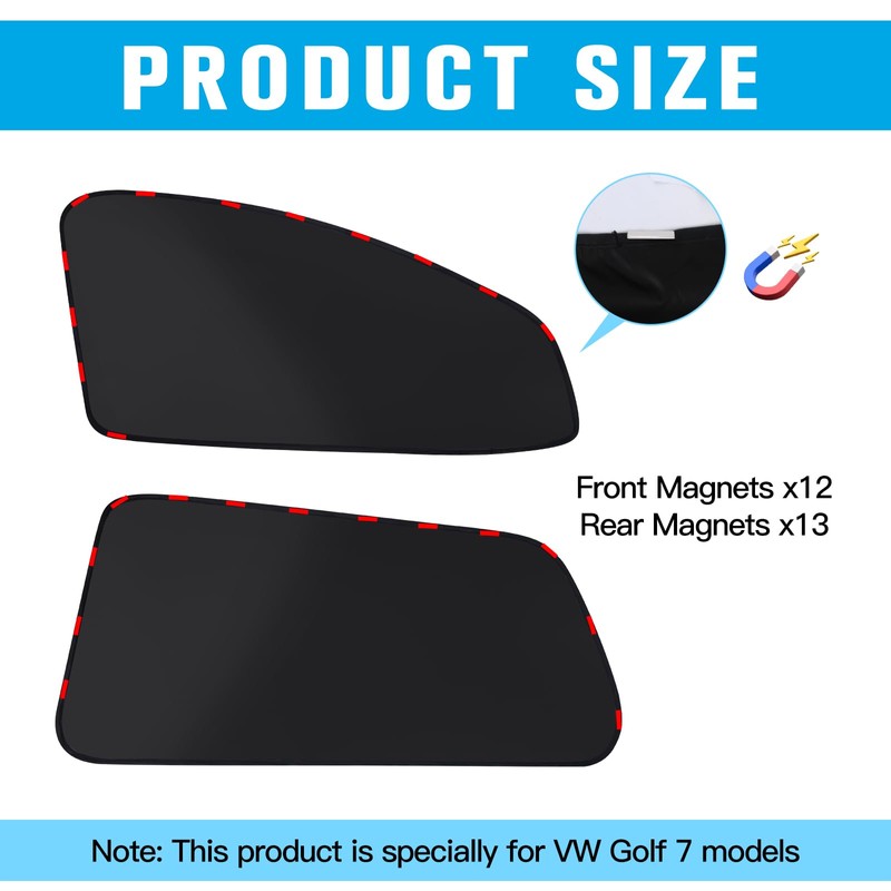 ZATOOTO Sun Protection Car Compatible with Golf 7 2013-2021, Car