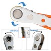 Bestgle Mini Ratchet Wrench with 10Pcs Screwdriver Bits Set, Right