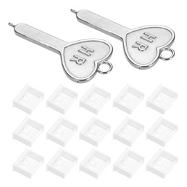 sourcing map 15 Port Blocker Locking USB Port/Dust PC Blocker with Coded Key,White