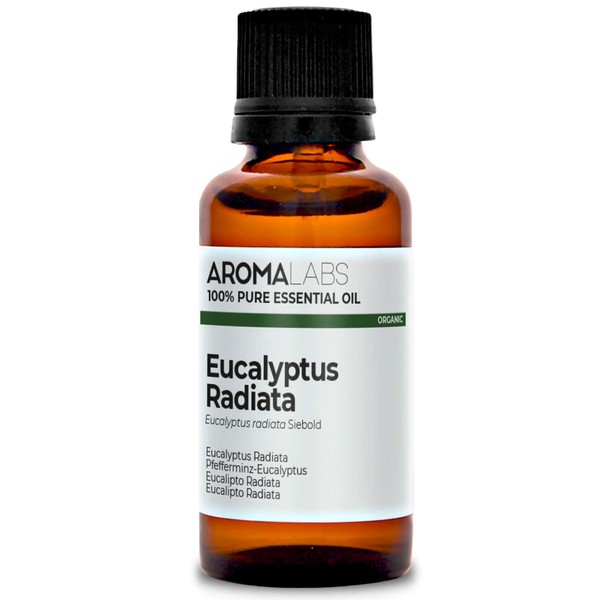 Organic Eucalyptus Radiata Essential Oil (30ml) - 100% Pure, Ecocert Certified Organic - Best Therapeutic Grade Essential Oil