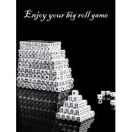 300 Pieces 6 Sided Game Dice Set Mini Dice Take Away Dice D6 Game Dices Tiny Square Corner Dice (0.27 Inch/7mm)