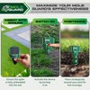 Mole Repellent Solar Powered Ultrasonic, Waterproof Solar Groundhog Repeller Snake