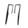 TEAMWILL 1Set Black Interior Gear Shift Box Strip Cover Trim