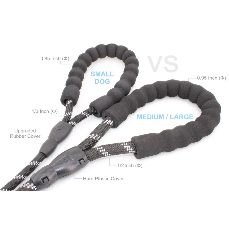 BAAPET 2/4/5/6 FT Strong Dog Leash with Comfortable Padded Handle