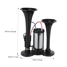 Mobestech Electric Air Horn 600db Train Horn for Semi Trucks Pickup Trucks Universal Auto Part 12v