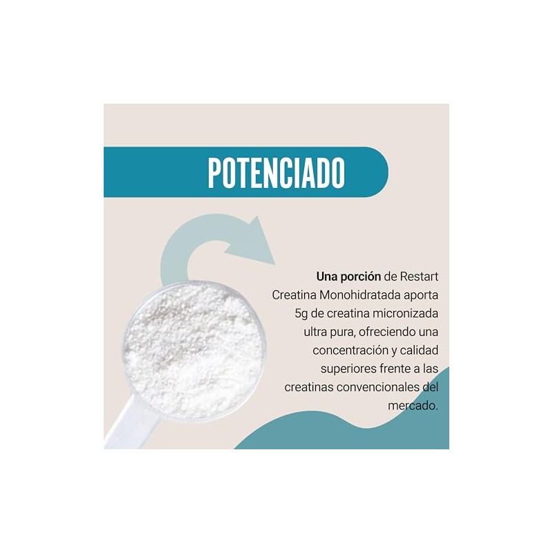 Restart Creatina Monohidratada Micronizada Sin Sabor | Redefinimos el Estándar