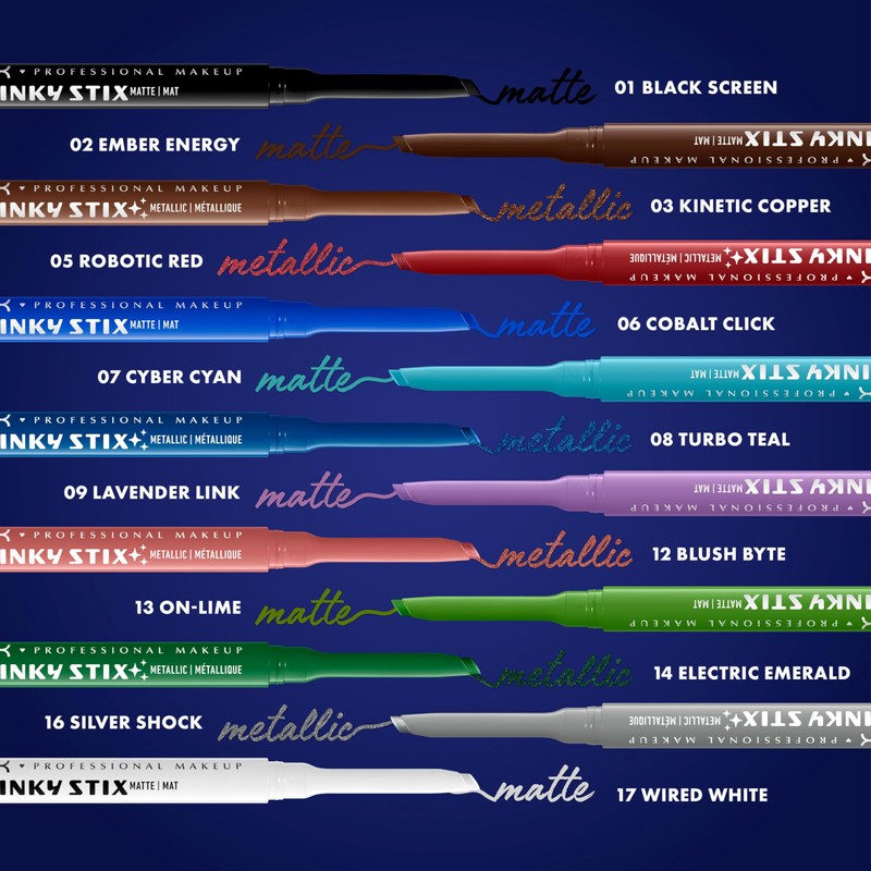 NYX PROFESSIONAL MAKEUP Epic Inky Stix Eyeliner, Mechanical Cream Gel