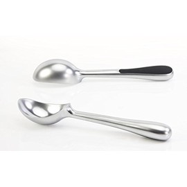 Sabatier Silver Ice Cream Scoop - Professional, Modern, Fashionable Colour Design. Strong Spoon & Handle. Handheld Kitchen Tool for Scooping/Spooning Ice Cream & Sorbet.