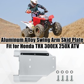 JERBOR Swing Arm Skid Plate Fit for Honda TRX300EX Sportrax 250X 2X4 ATV 1993-2008