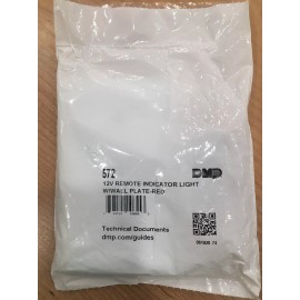 DMP 572 12V Remote Indicator Light w/Wall Plate-Red