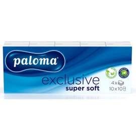Paloma Paper Pocket Handbag Tissues Pack of "I Love Art" Exclusive Super Soft, 10 Packs of tissues 4 Ply