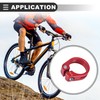 Motoforti Universal Bicycle Seat Post Clamp, 31.8mm, Metal, Red, 1