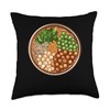 Natto In A Circular Frame Throw Pillow