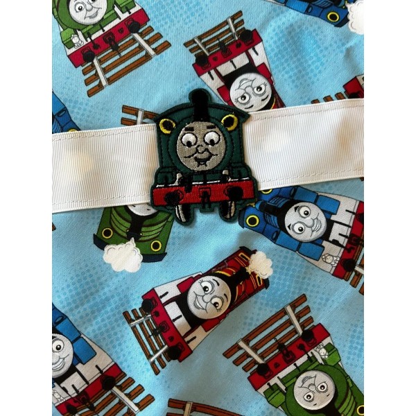 Handmade NEW Homemade Baby Blanket Cotton Fabric Thomas 42” X