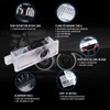 Spongent 4 pieces Car Door Light Courtesy Shadow 3D Lamps