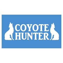 EZ-STIK Coyote Hunter *H940* 8 inch Sticker Decal Predator Decoy Yellowstone
