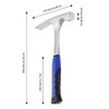 JAPCHET 29OZ Rock Pick Hammer, Flat Head Blue Brick Hammer