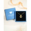 KINGWHYTE Letter Chain for Women Gold-Plated Initials Chain with Letter