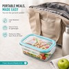 24-Piece Glass Food Storage Container Set for Meal Prep –