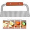 Crinkle Cutters, Stainless Steel Vegetable Soap Molds Cutter Wavy Slicer