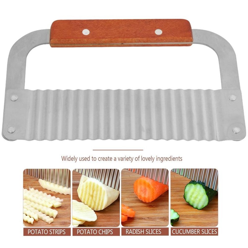 Crinkle Cutters, Stainless Steel Vegetable Soap Molds Cutter Wavy Slicer