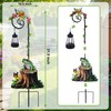 Guangxie Solar Frog Lantern Garden Stake, 31.5in Weatherproof Metal Outdoor