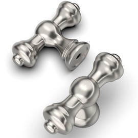 Amerdeco Pack of 10 Furniture Knobs Brushed Nickel Cabinet Knobs Drawer Knobs Door Knobs Dresser Knobs UK0017