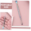 Baluue 2pcs Stainless Steel Blackhead Extractor Tool Facial Scraper for