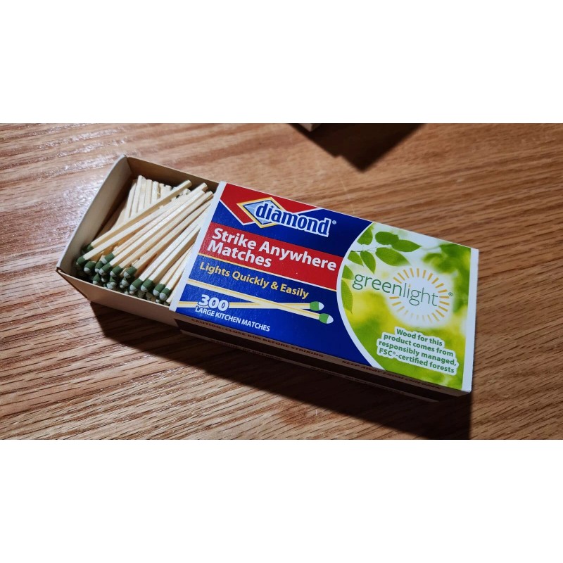 Strike Anywhere Matches - Perfect for Survival Kits, Camping, and