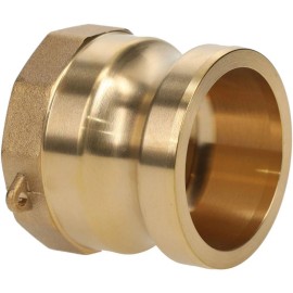Value Collection 2" x 2" Cam & Groove Male Adapter Female NPT Thread Part A, Brass, 1,000 Max ...