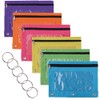 TOPTIE 6 Pack 3 Ring Binder Pencil Pouch, Zipper Stationery