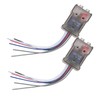 FELTECHELECTR 2pcs Car Audio Converter Connector for Subwoofer Amplifier High