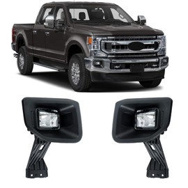 Silscvtt 2 PCS Front Fog Lights Assembly Replacement for F250 2020 2021 2022 Left and Right Side LC3Z15201A LC3Z15200A