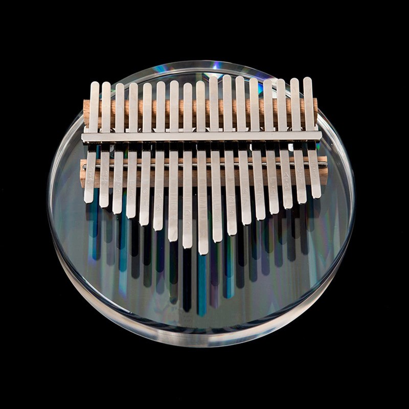 Kalimba 17 Ki, Round Acrylic Rainbow Sam Piano, Thumb Piano,