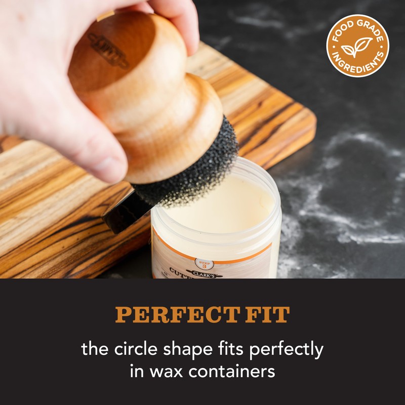 CLARK'S Food Grade Mineral Oil & Wax Applicator for Round
