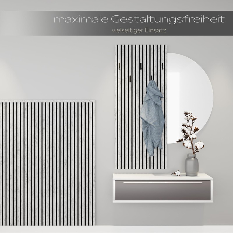 HEXIM Acoustic Panels Sample Piece - Flexible Slat Wall, Wood