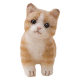 hamanaka akure-nu and Brown Make a Tiger koneko H441 – 512 * ferutexinguni-doru is not included in the kit. [akure-nukitto] [Felt Wool Kit]